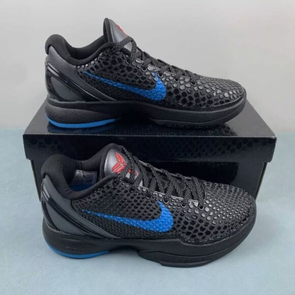 Zoom Kobe 6 'Dark Knight' Black Blue Men's - Picture 1 of 7